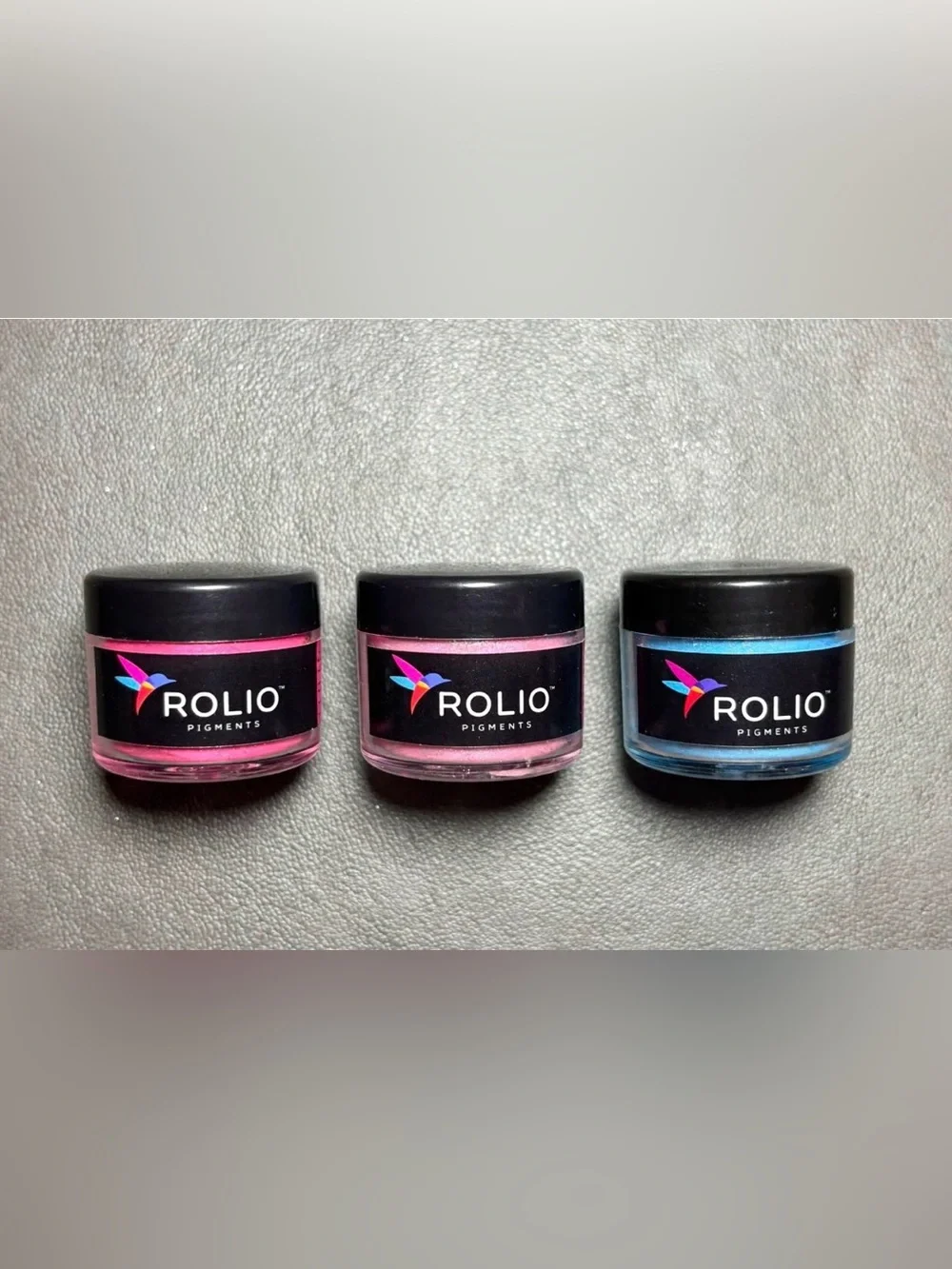 Pink Press-On Nail Pigment - Shimmery Pink Accent